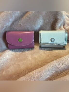 Lot of 2 Coach RARE Leather Contact Lens cases. MAKE OFFER!